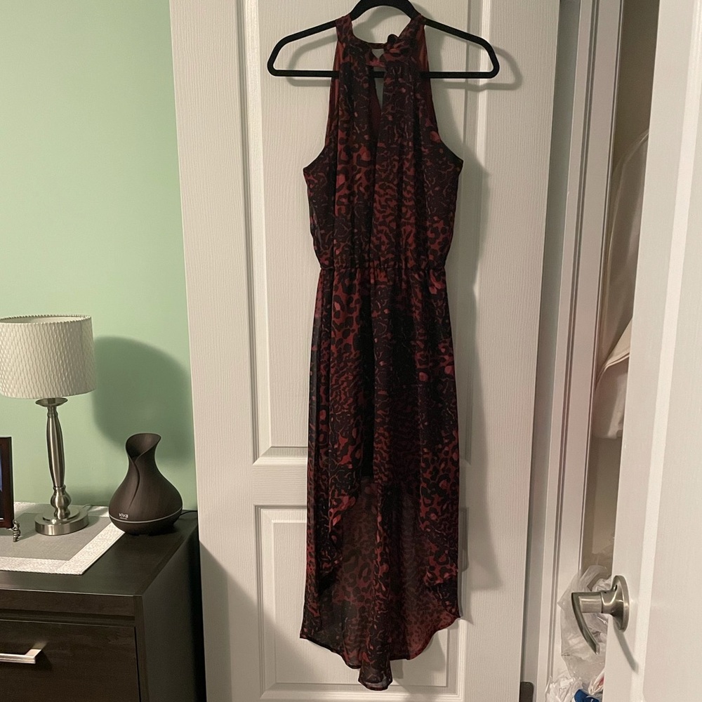 Pink and Black Cheetah Dress